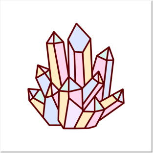 Pastel Pink Crystal Posters and Art